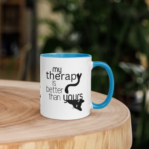 Cats Are My Therapy and My Therapy is Better Than Yours Mug - Image 9