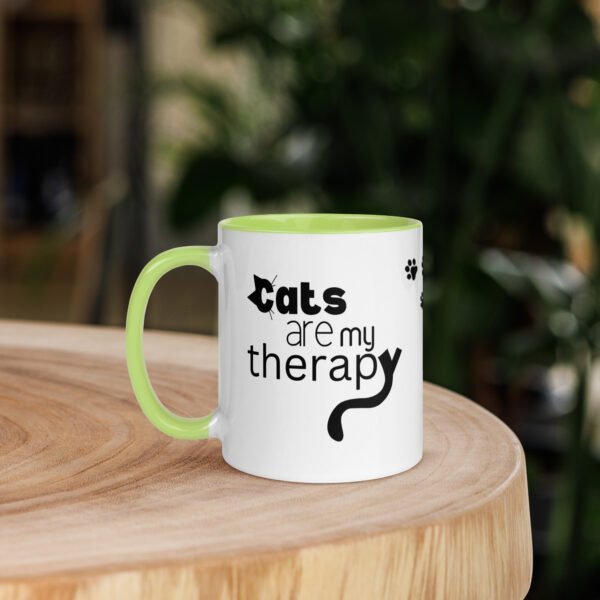 Cats Are My Therapy and My Therapy is Better Than Yours Mug - Image 12