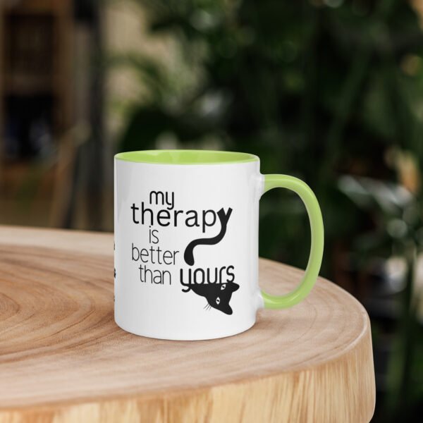 Cats Are My Therapy and My Therapy is Better Than Yours Mug - Image 13
