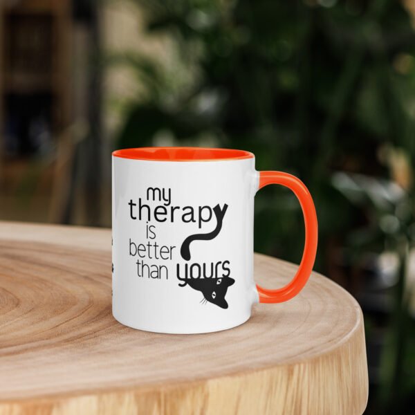 Cats Are My Therapy and My Therapy is Better Than Yours Mug - Image 6