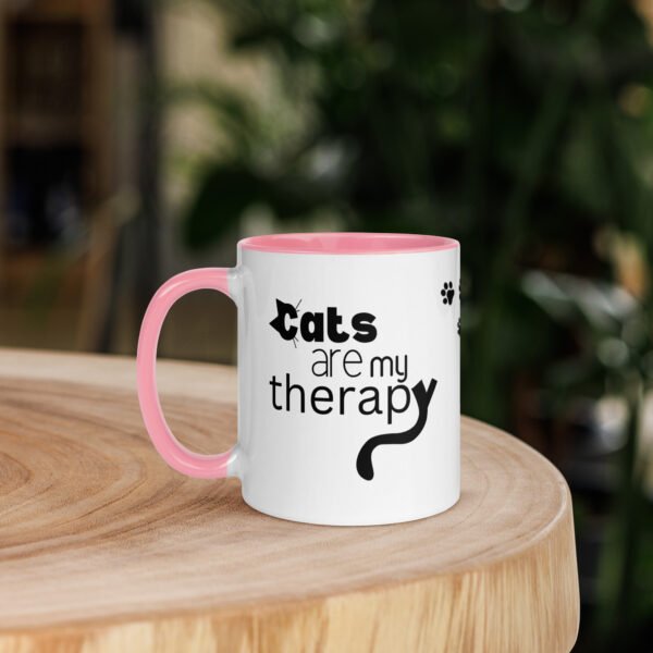 Cats Are My Therapy and My Therapy is Better Than Yours Mug - Image 10