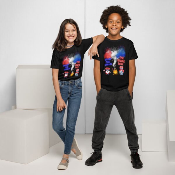 July 4th Gnomes Youth T-shirt - Image 2