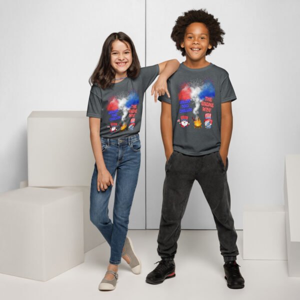 July 4th Gnomes Youth T-shirt - Image 3