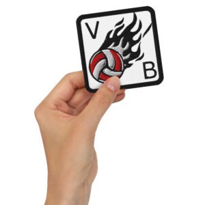 Embroidered Volleyball Patch