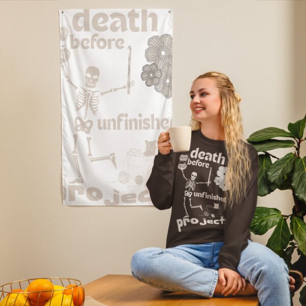 Halloween Funny - Death Before Unfinished Projects Unisex Sweatshirt - Image 13