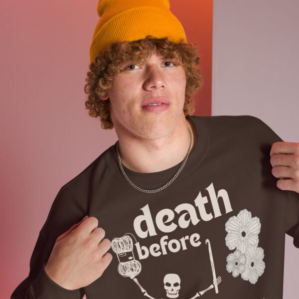 Halloween Funny - Death Before Unfinished Projects Unisex Sweatshirt - Image 5