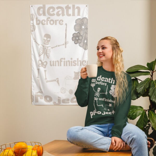 Halloween Funny - Death Before Unfinished Projects Unisex Sweatshirt - Image 65