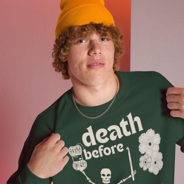Halloween Funny - Death Before Unfinished Projects Unisex Sweatshirt - Image 58