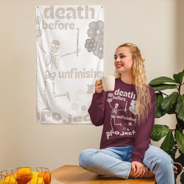 Halloween Funny - Death Before Unfinished Projects Unisex Sweatshirt - Image 39