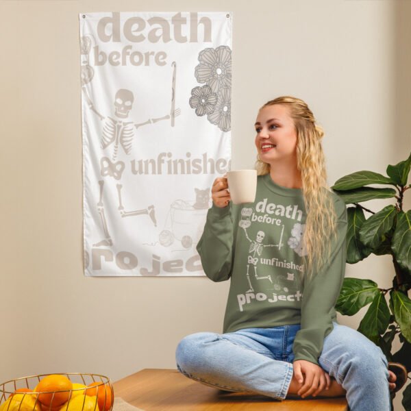 Halloween Funny - Death Before Unfinished Projects Unisex Sweatshirt - Image 117