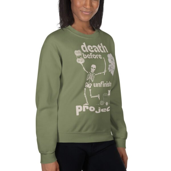 Halloween Funny - Death Before Unfinished Projects Unisex Sweatshirt - Image 112