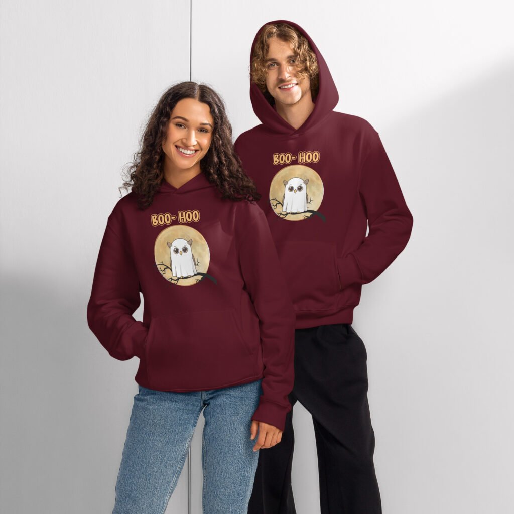Boo-Hoo Halloween Cute Oversized Heavyweight Hoodie