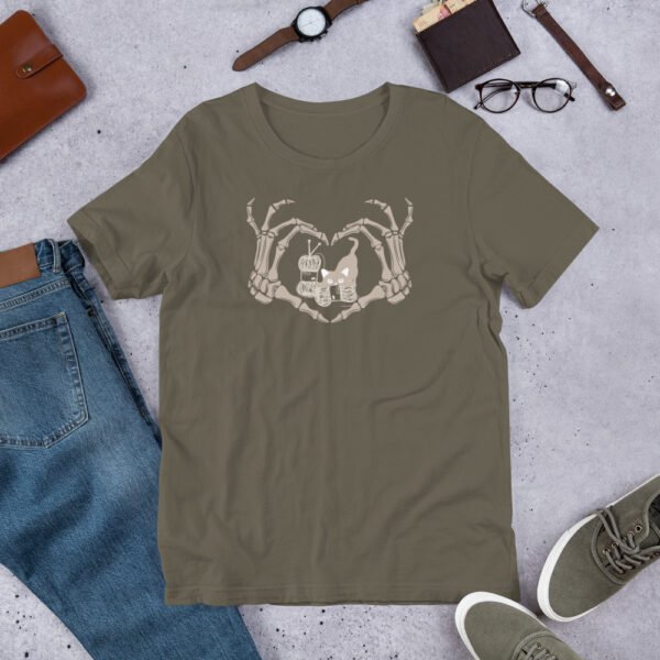 Halloween Kitten and Yarn Unisex T-shirt - Image 4