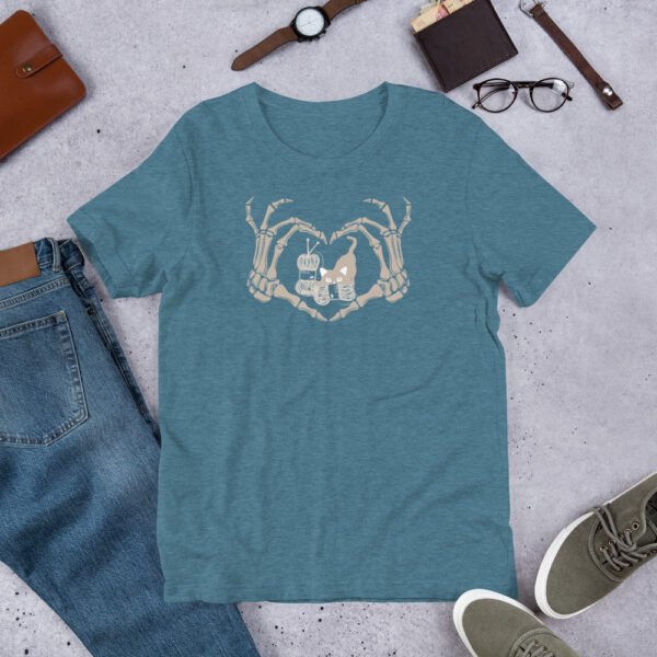 Halloween Kitten and Yarn Unisex T-shirt - Image 8