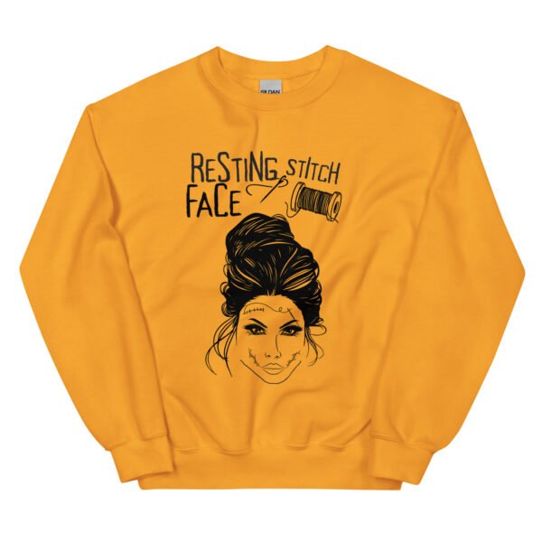 Halloween Funny - Resting Stitch Face Unisex Sweatshirt - Image 5