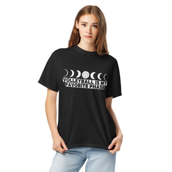 Volleyball Is My Favorite Phase - Moon Phase Garment-Dyed Heavyweight T-shirt - Image 3
