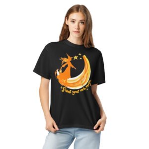Witch and Moon Unisex Heavyweight t-shirt