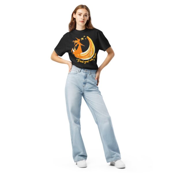 Witch and Moon Unisex Heavyweight t-shirt - Image 2