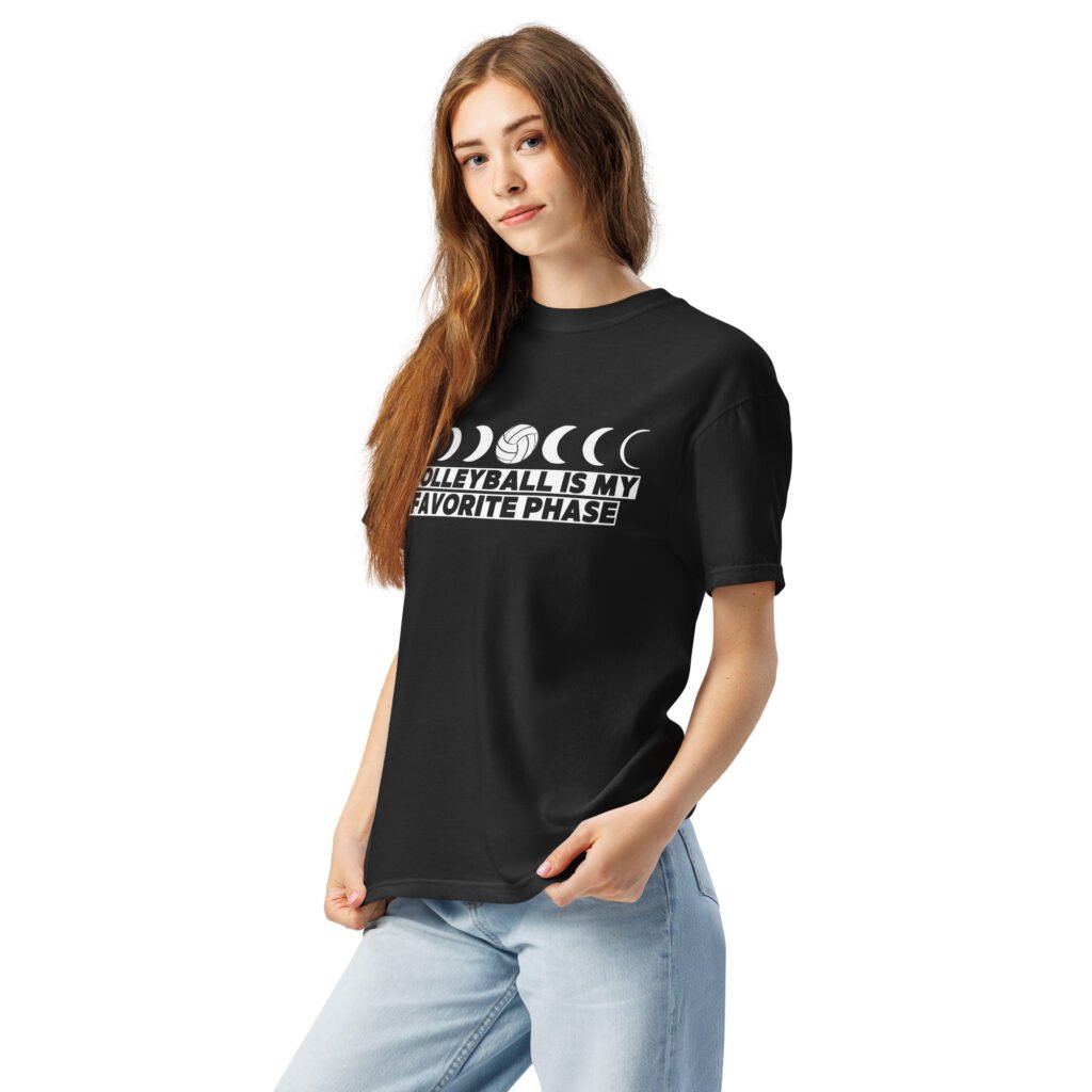 Volleyball Is My Favorite Phase - Moon Phase Garment-Dyed Heavyweight T-shirt