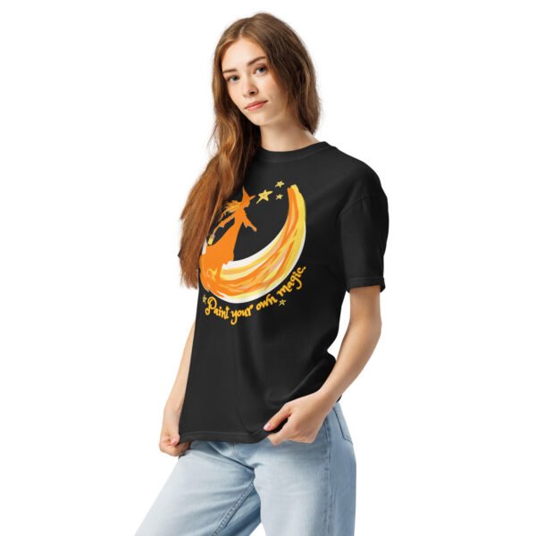 Witch and Moon Unisex Heavyweight t-shirt - Image 3