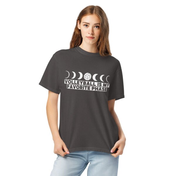 Volleyball Is My Favorite Phase - Moon Phase Garment-Dyed Heavyweight T-shirt - Image 10