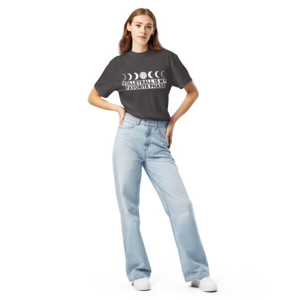 Volleyball Is My Favorite Phase - Moon Phase Garment-Dyed Heavyweight T-shirt - Image 9