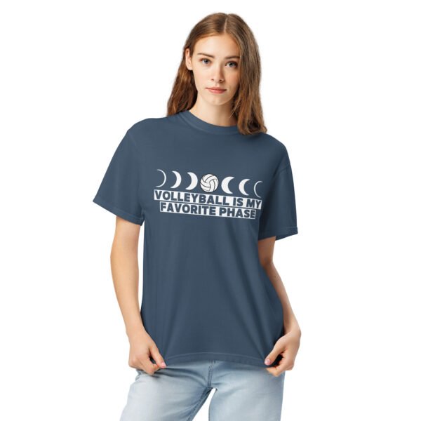 Volleyball Is My Favorite Phase - Moon Phase Garment-Dyed Heavyweight T-shirt - Image 14