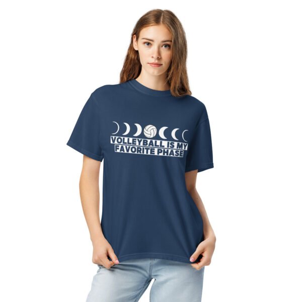 Volleyball Is My Favorite Phase - Moon Phase Garment-Dyed Heavyweight T-shirt - Image 6