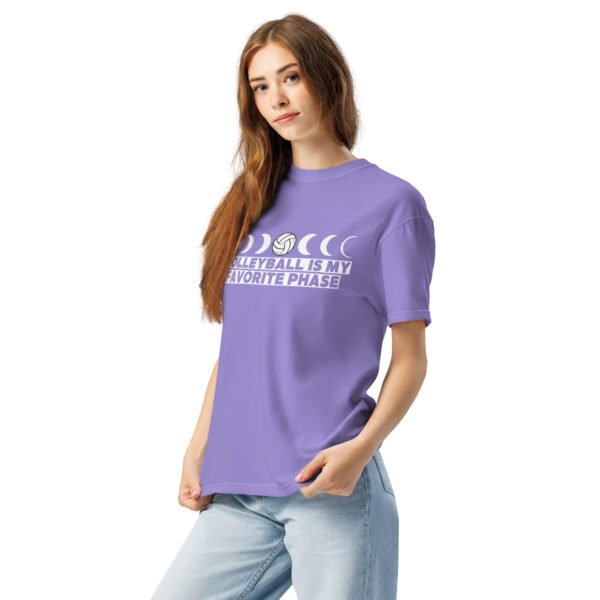 Volleyball Is My Favorite Phase - Moon Phase Garment-Dyed Heavyweight T-shirt - Image 35