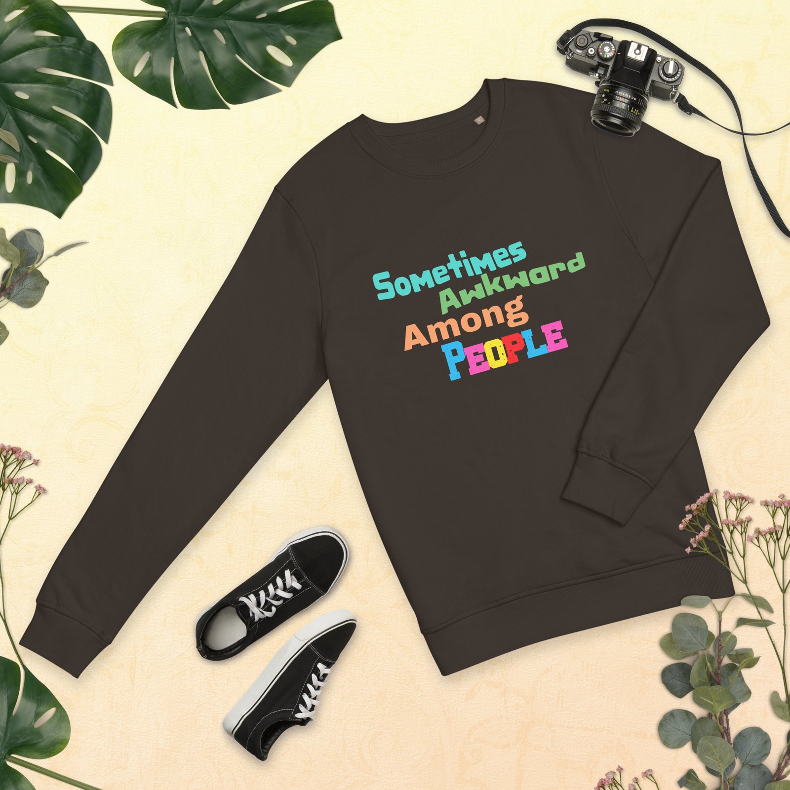 Sometimes Awkward Unisex Organic Sweatshirt - Image 4