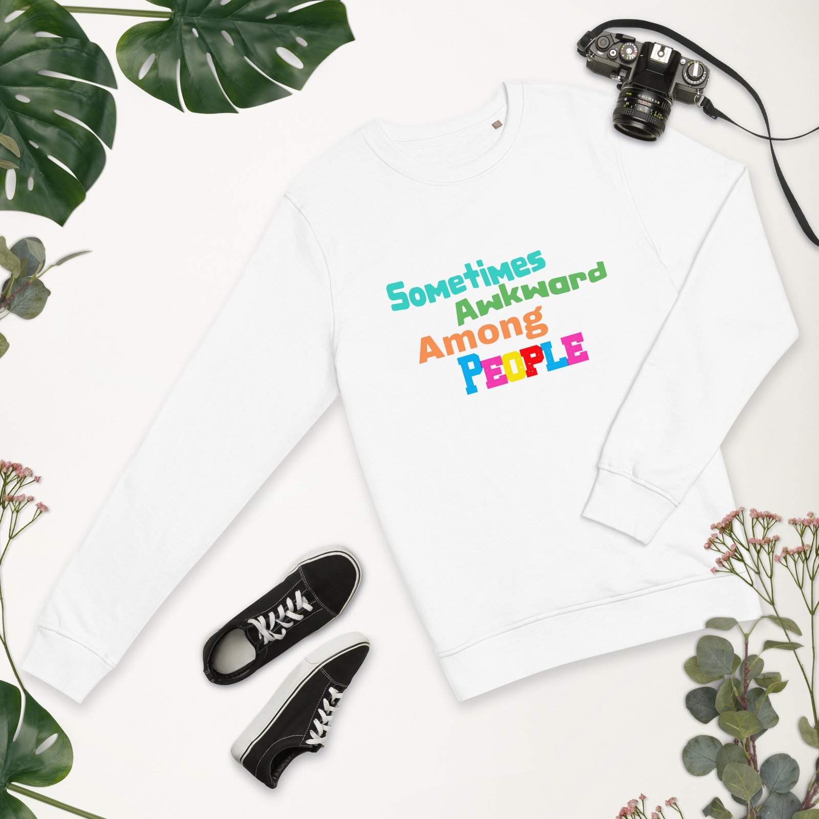 Sometimes Awkward Unisex Organic Sweatshirt - Image 11