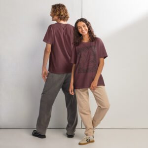 Leaf & Doodle Unisex Oversized T-shirt