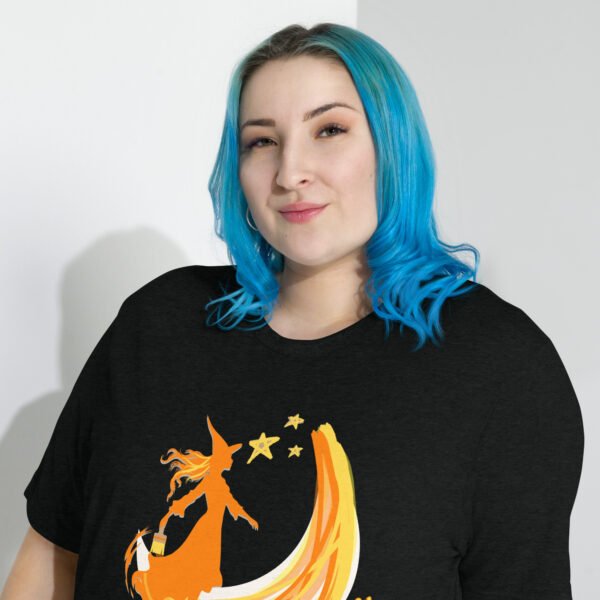 Witch and Moon Short Sleeve Tri-Blend T-shirt - Image 2