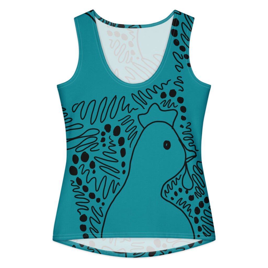 Chicken Doodle Women's Cotton Tank Top