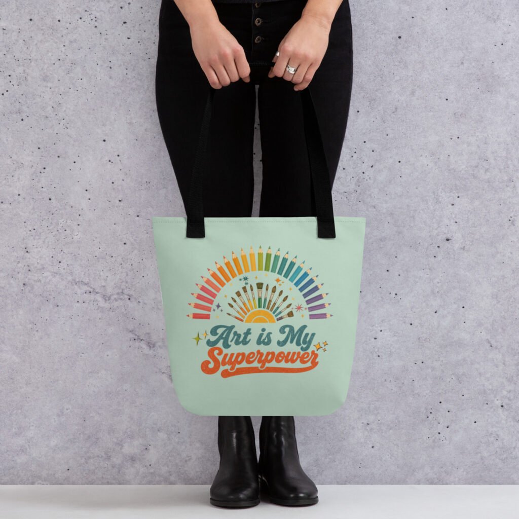 Art is My Superpower Tote bag